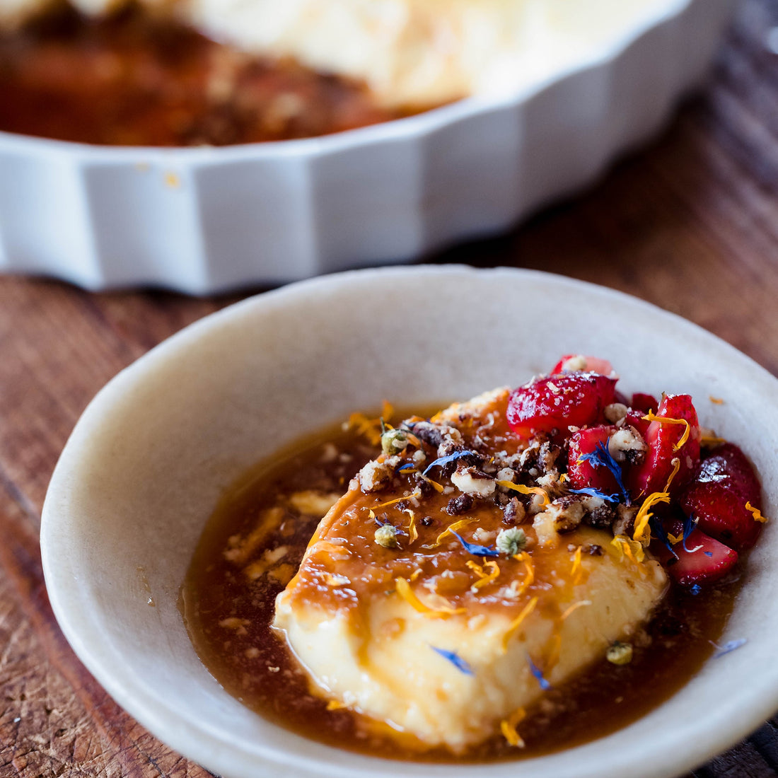 Eduardo Garcia's Dad's Ginger Flan