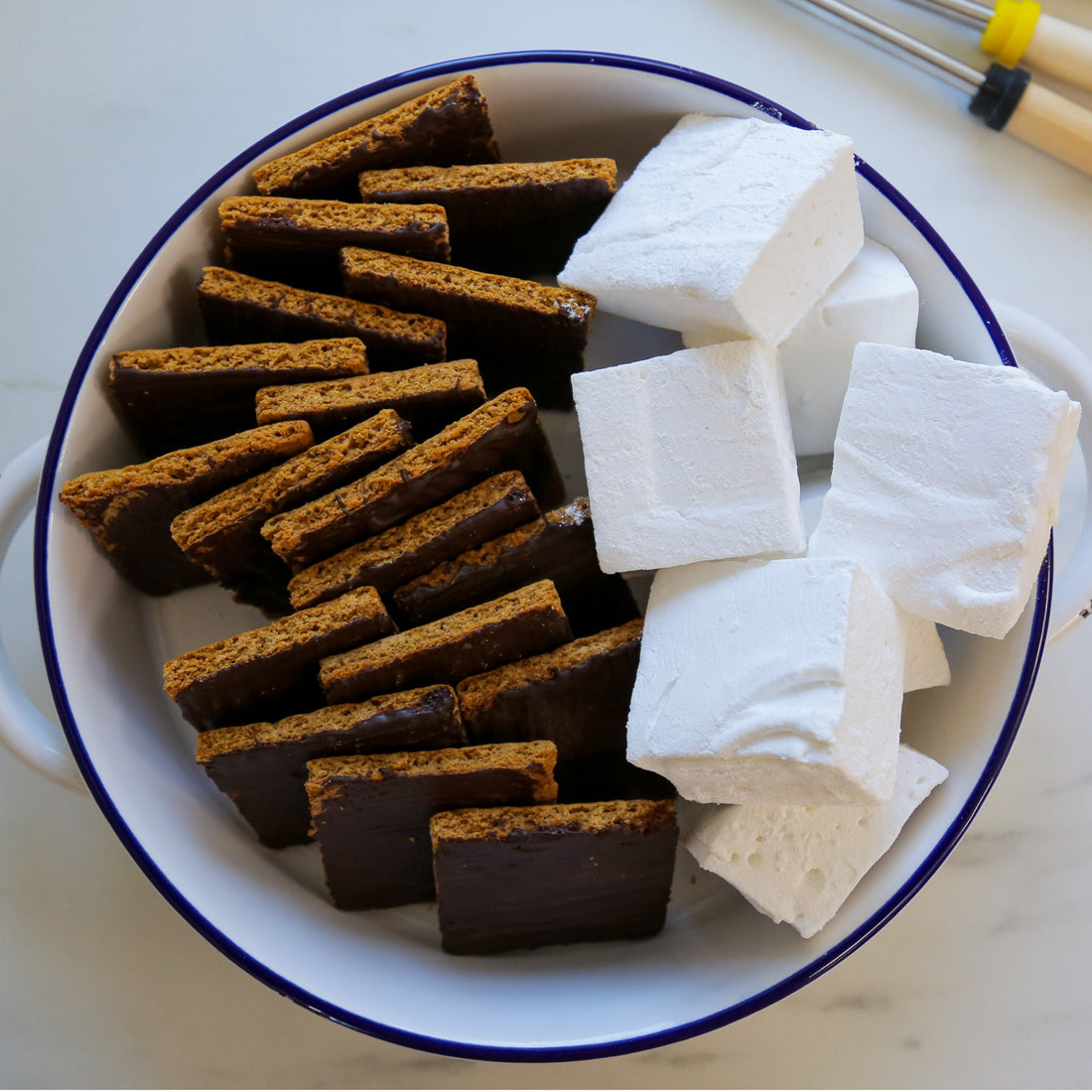 Zoe Francois' Graham Crackers with Painted Chocolate