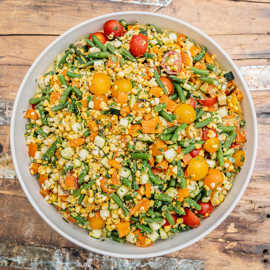 Annie Starke's Summer Medley Salad with Fresh Corn Dressing