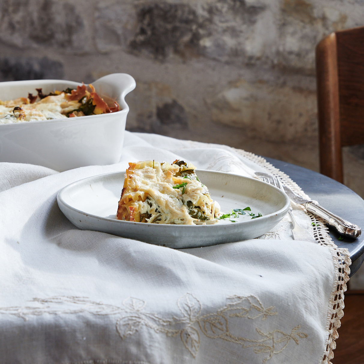 White Chicken Alfredo Lasagna Recipe – Magnolia