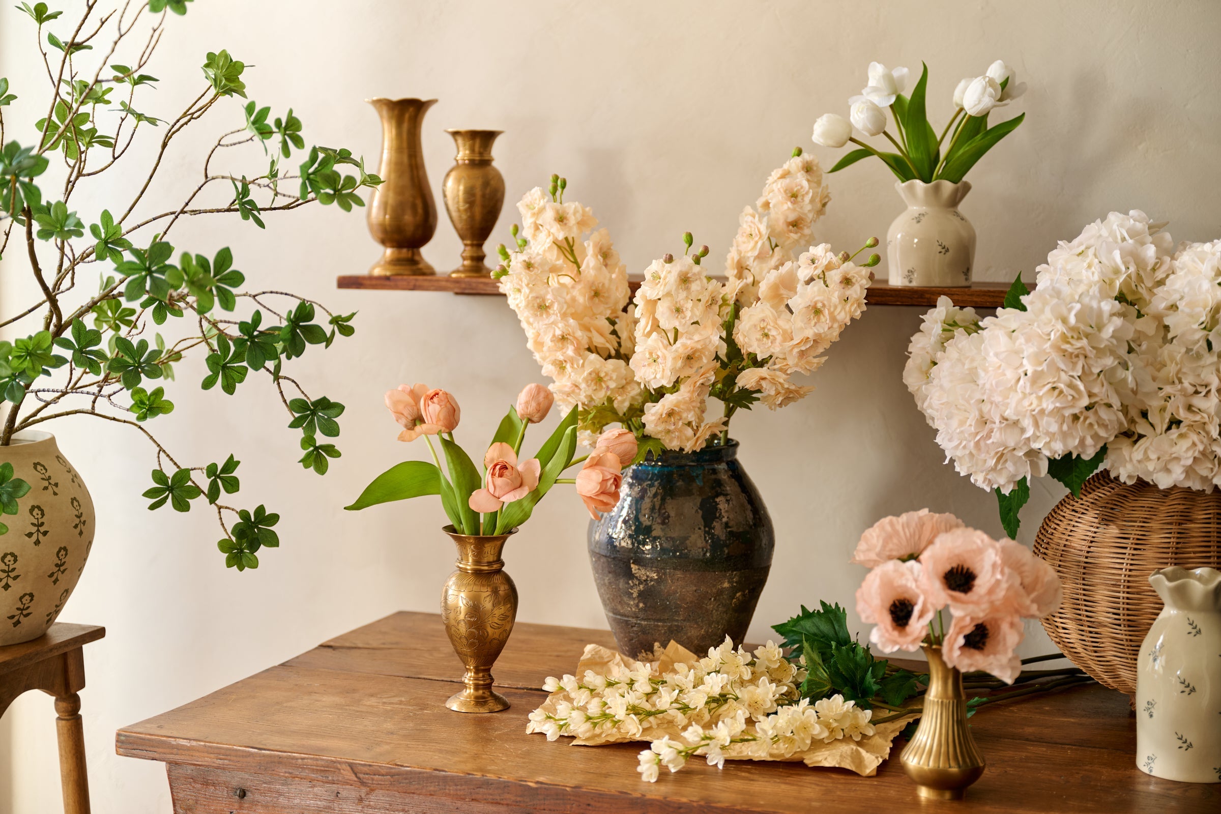 Faux Florals and Vases to Style In Them | Magnolia, image size:2400x1600