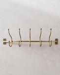Webster Antique Brass Hook Rack