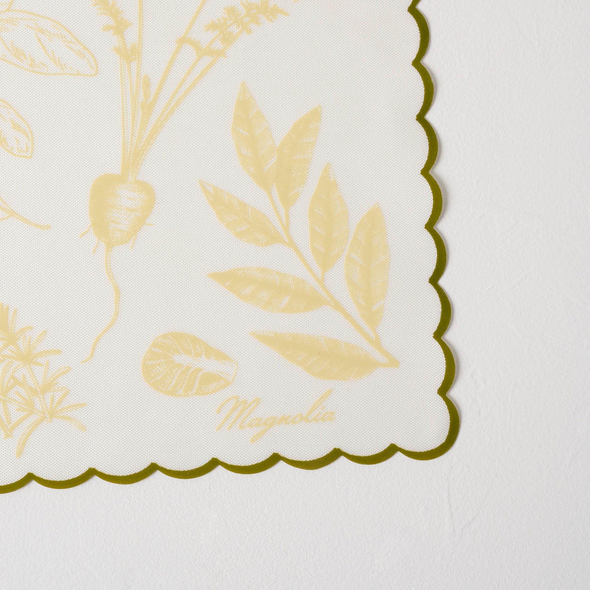 Magnolia Veggie Roasting Mat close up of corner