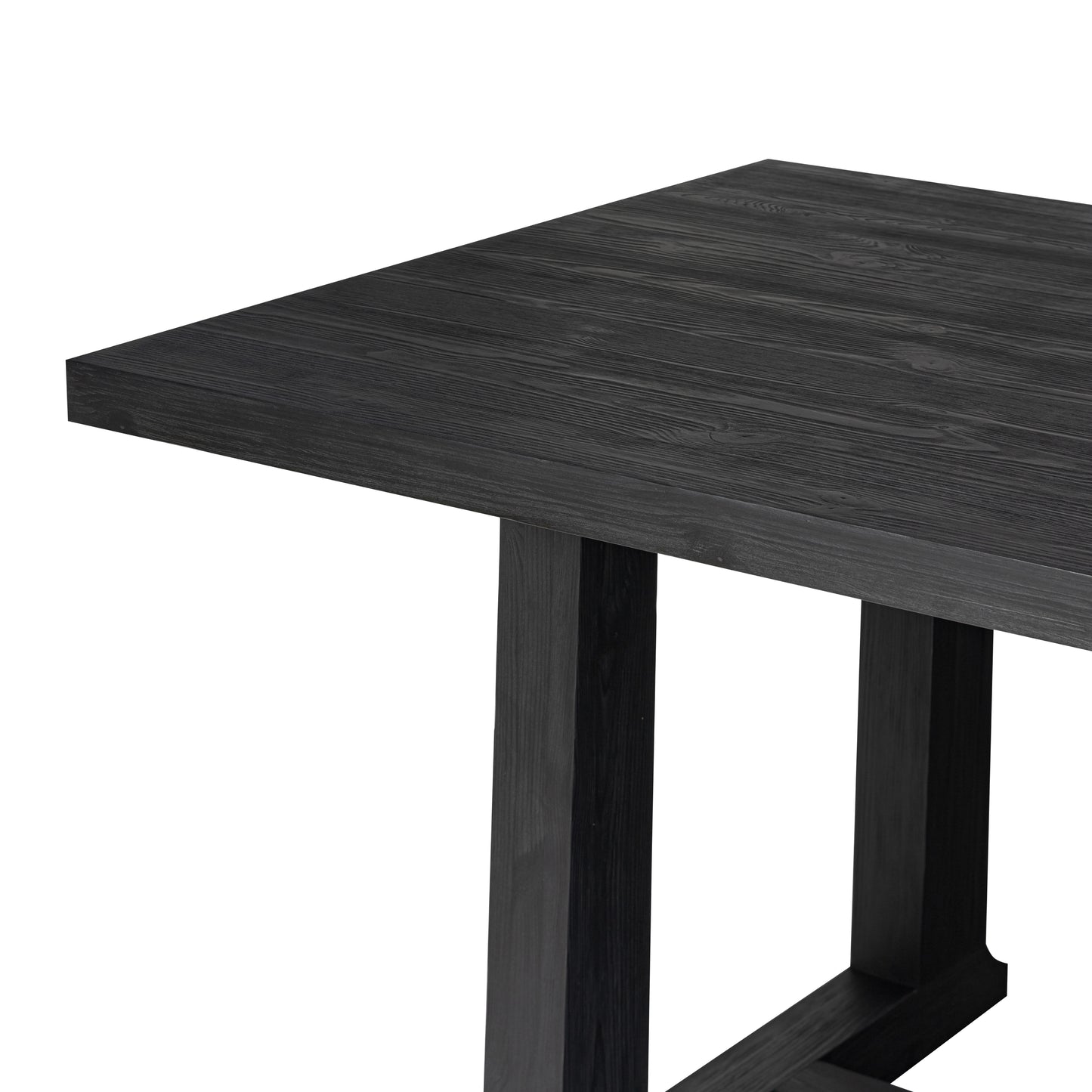 Holden Table in black pine corner