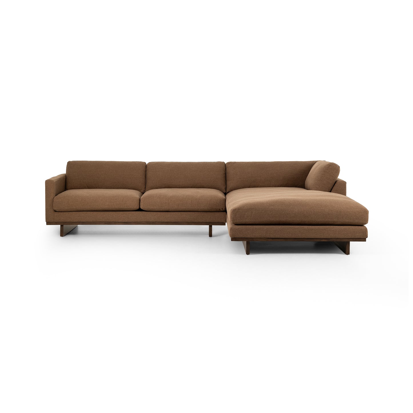Ford 2 Pc Sectional Right Chaise in Cafe