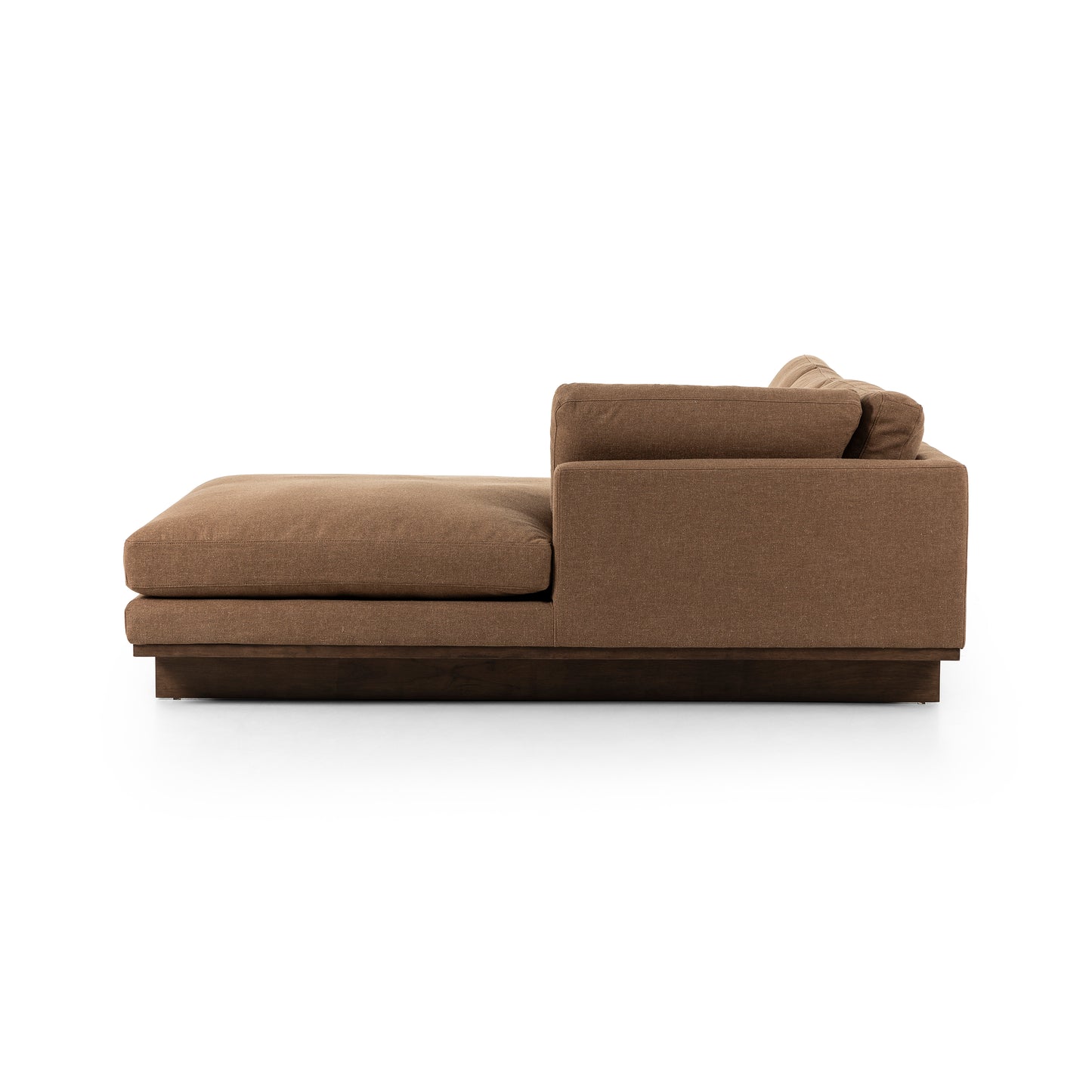 Ford 2 Pc Sectional Right Chaise in Cafe side view