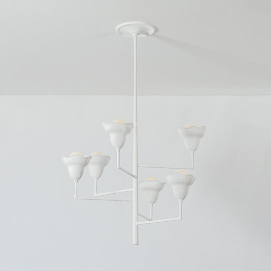 Georgie Pendant shown with light on
