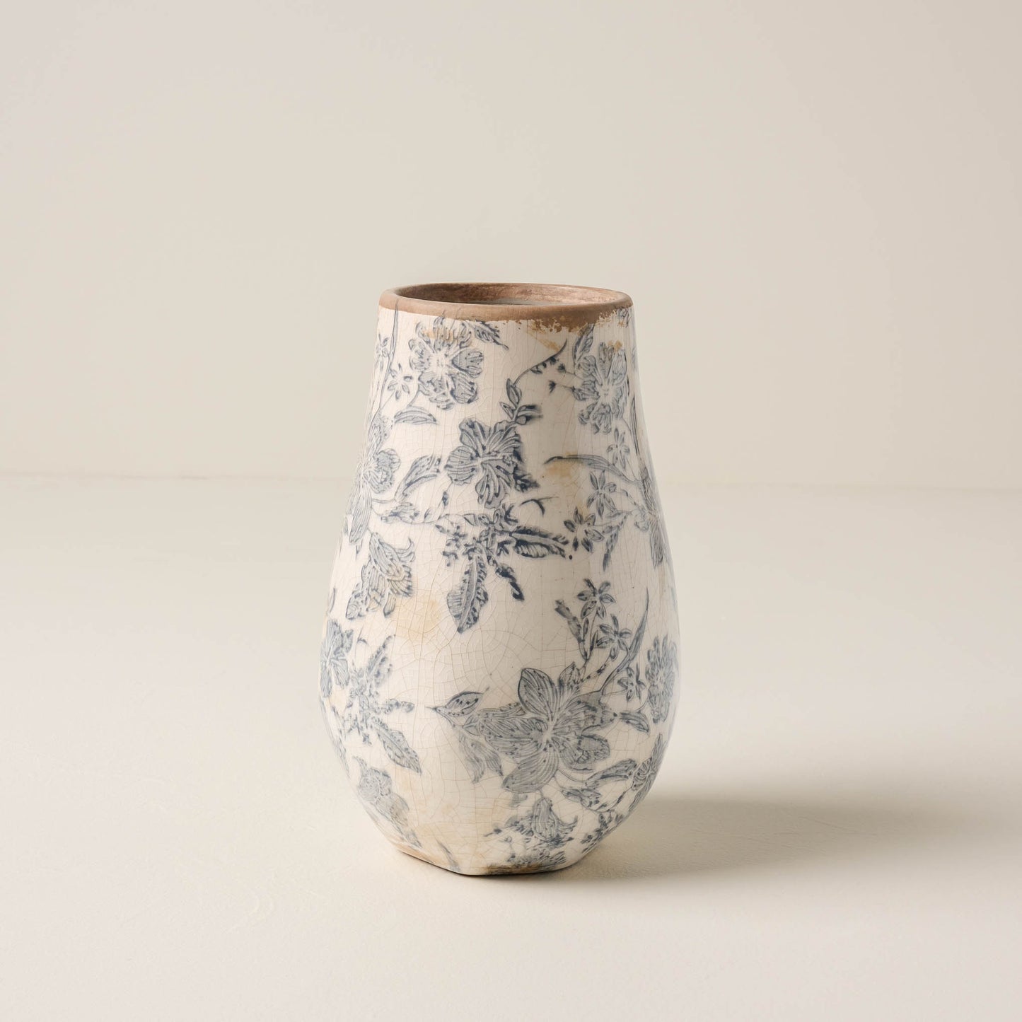 Black and White Distressed Vase