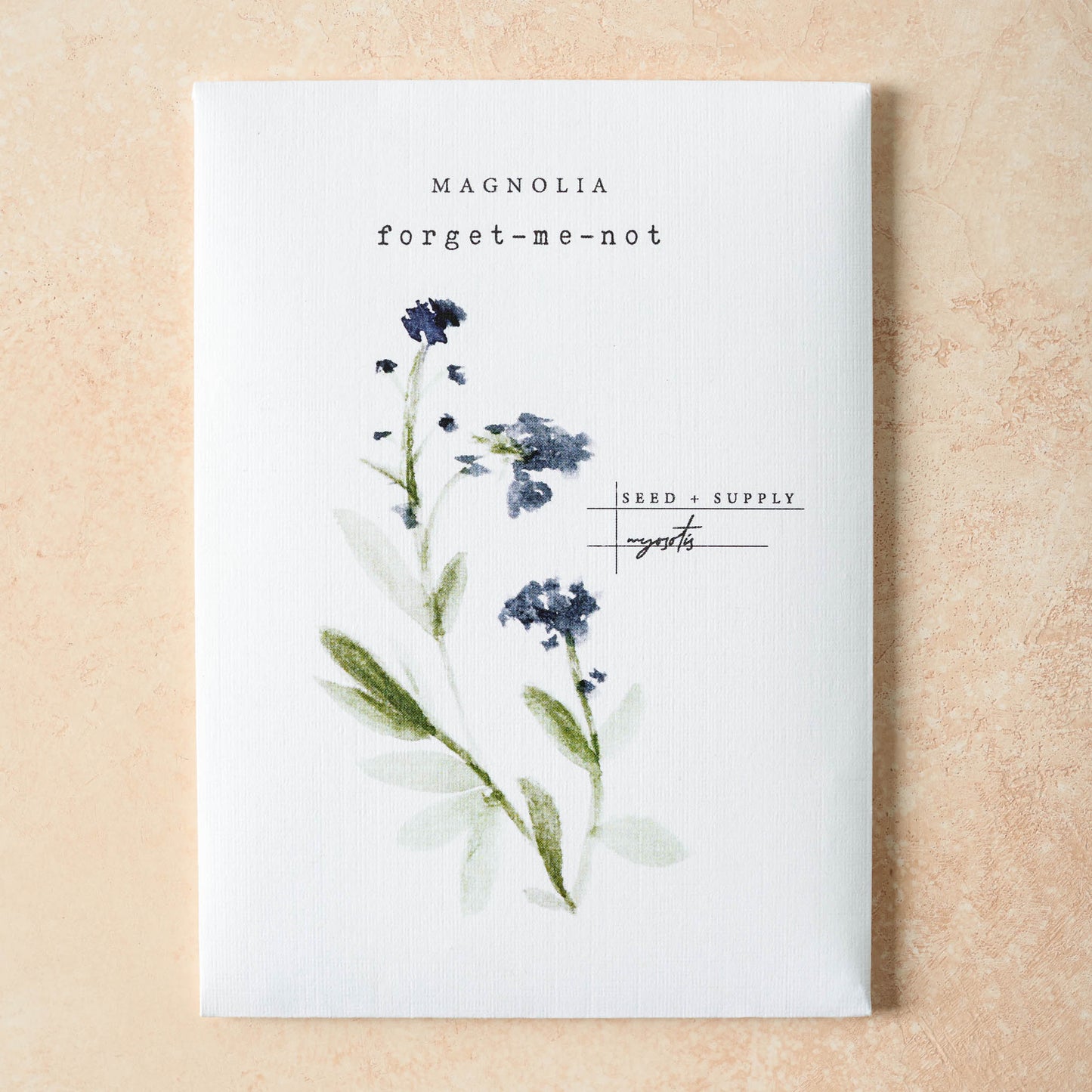 Watercolor Magnolia Seeds forget-me-not