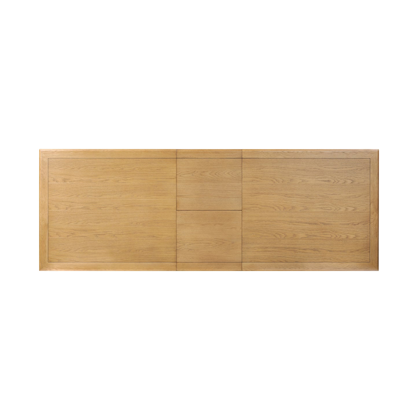 Piper Extension Dining Table in Fawn Oak from above