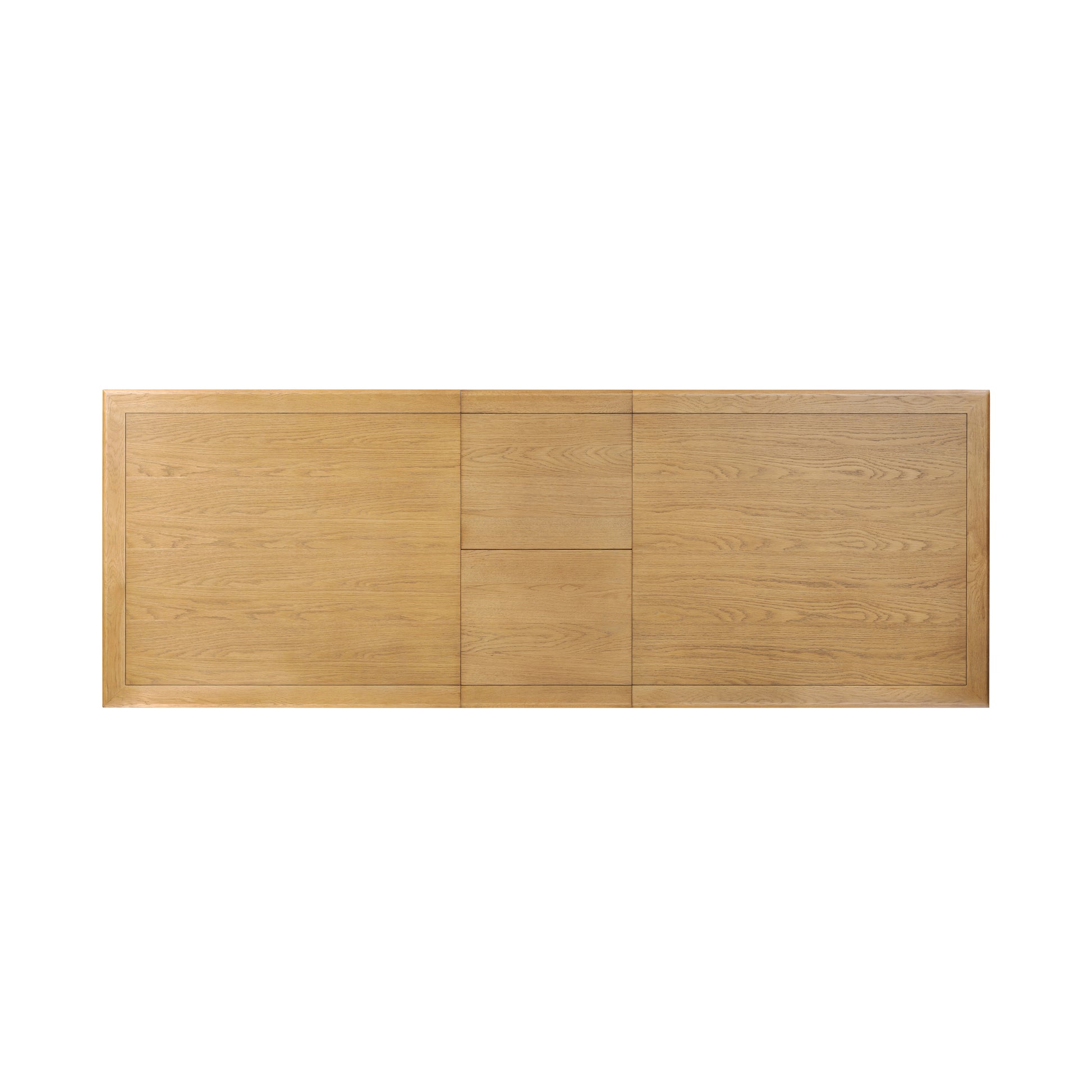 Piper Extension Dining Table in Fawn Oak from above