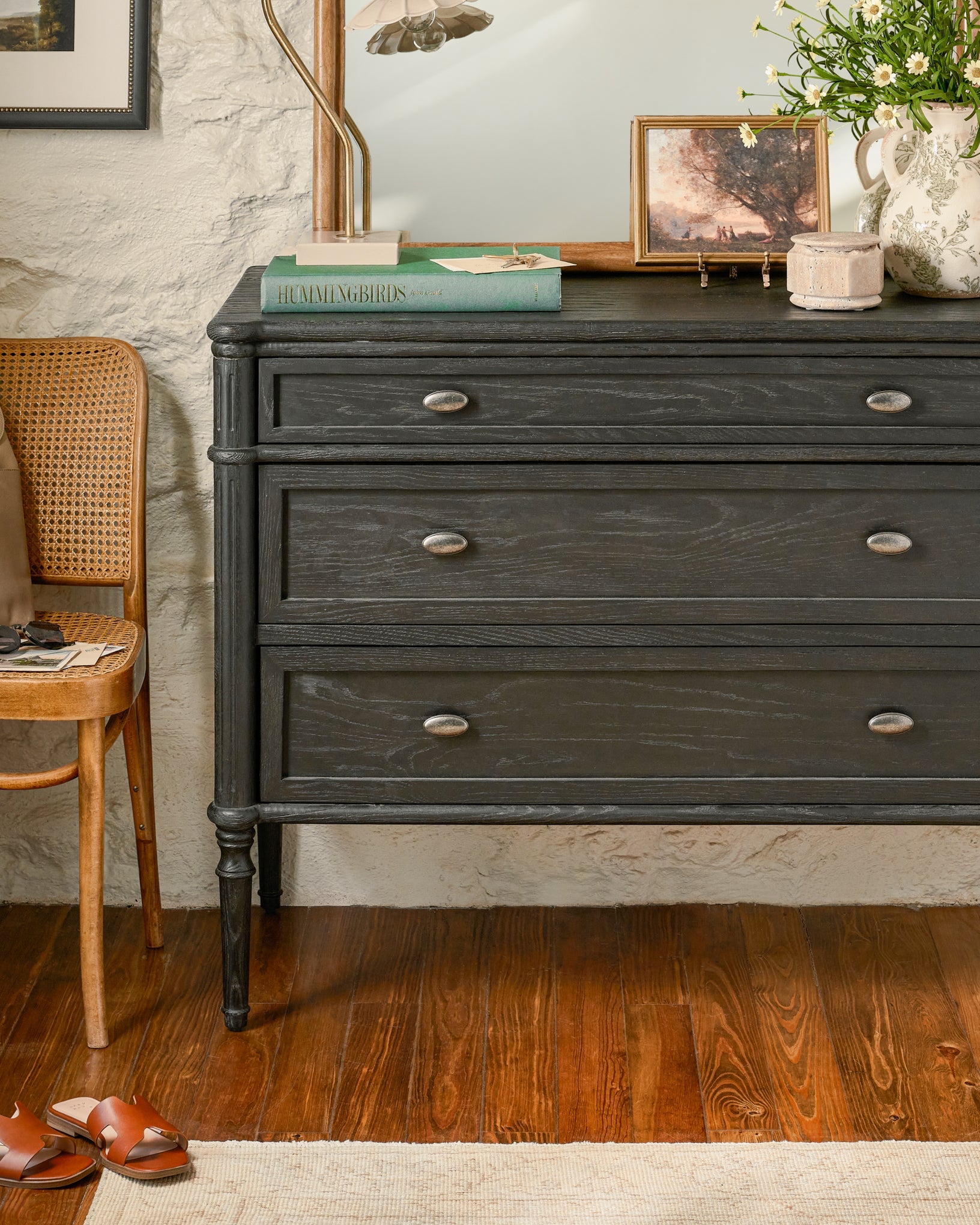 magnolia classics dresser 3 Drawer Classic Vertical Dresser - Black