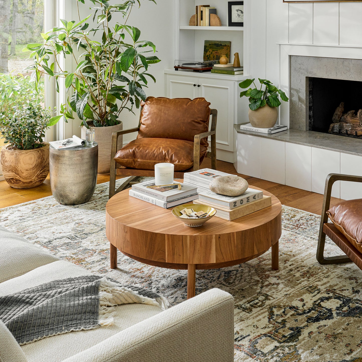 James Ivory Multi Rug in a living room