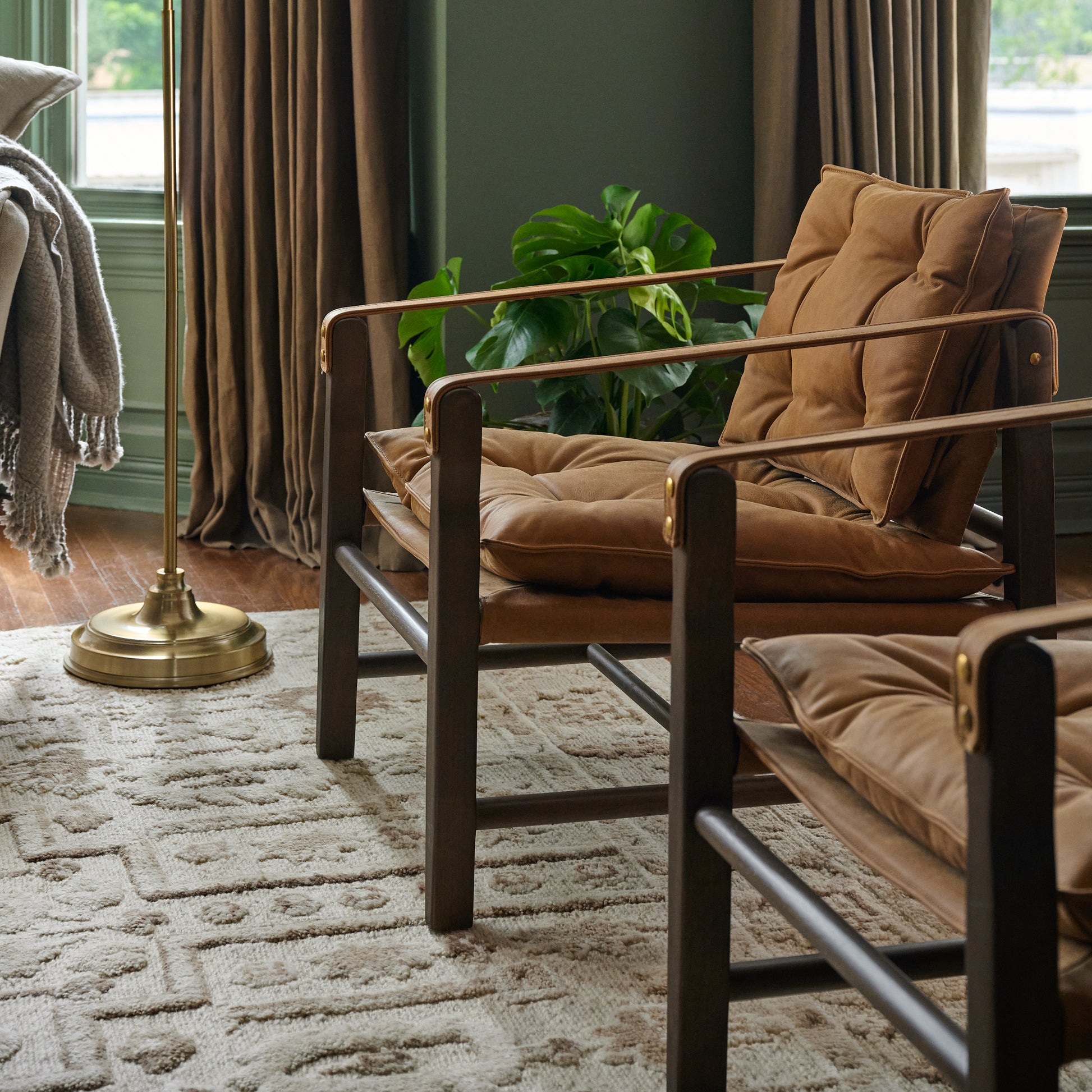 Flynn Chair in butterscotch in a room