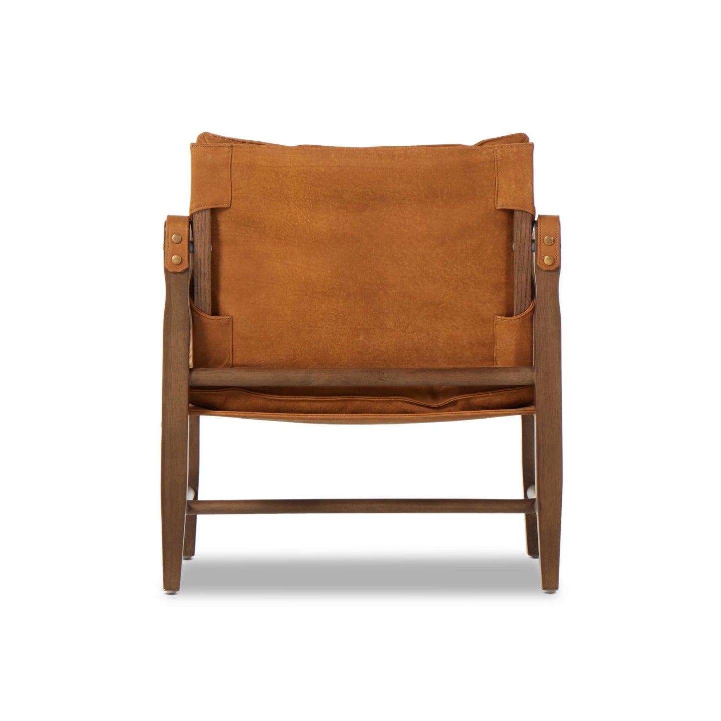 Flynn Chair heirloom butterscotch leather back view