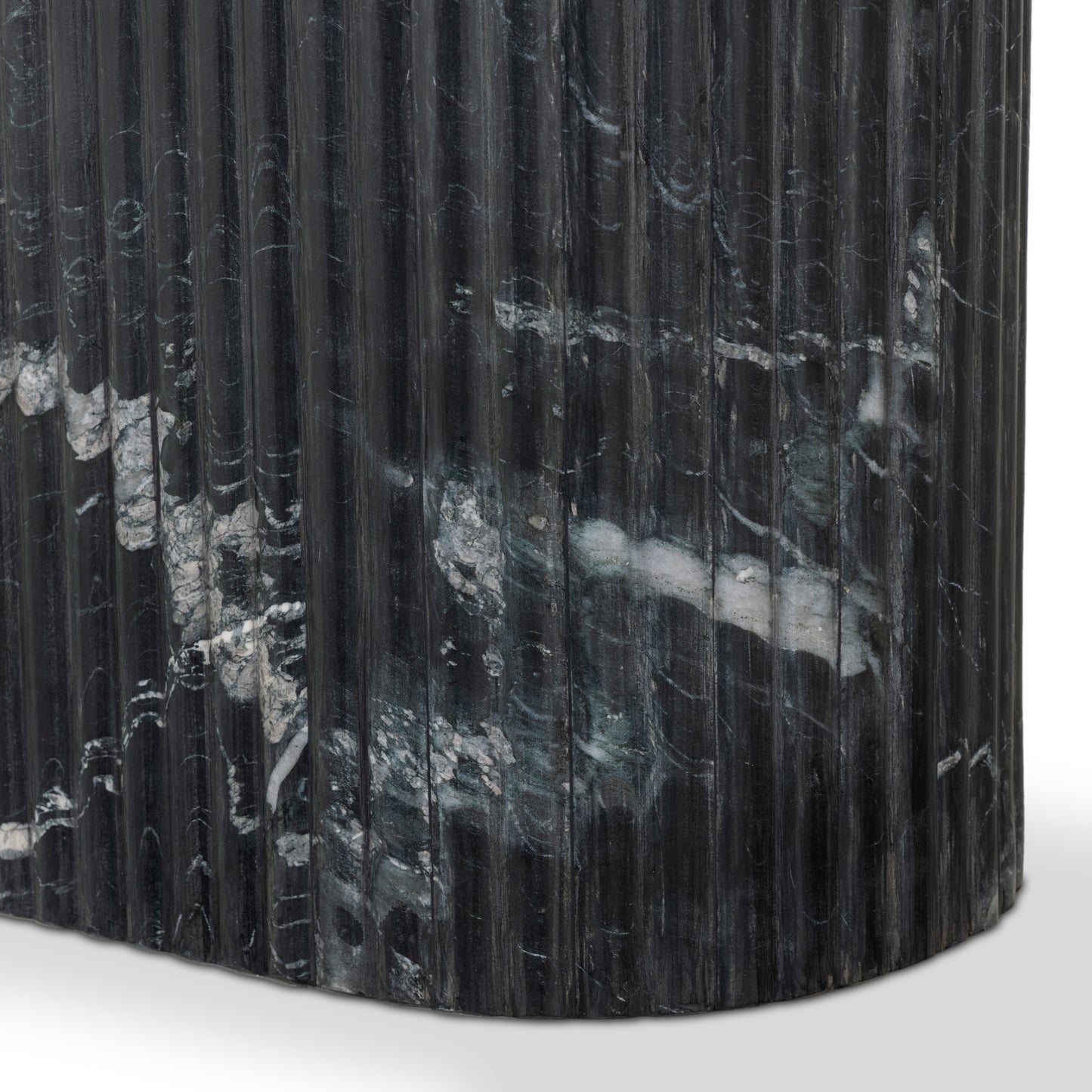 Deco Dining Table - Black Marble base up close