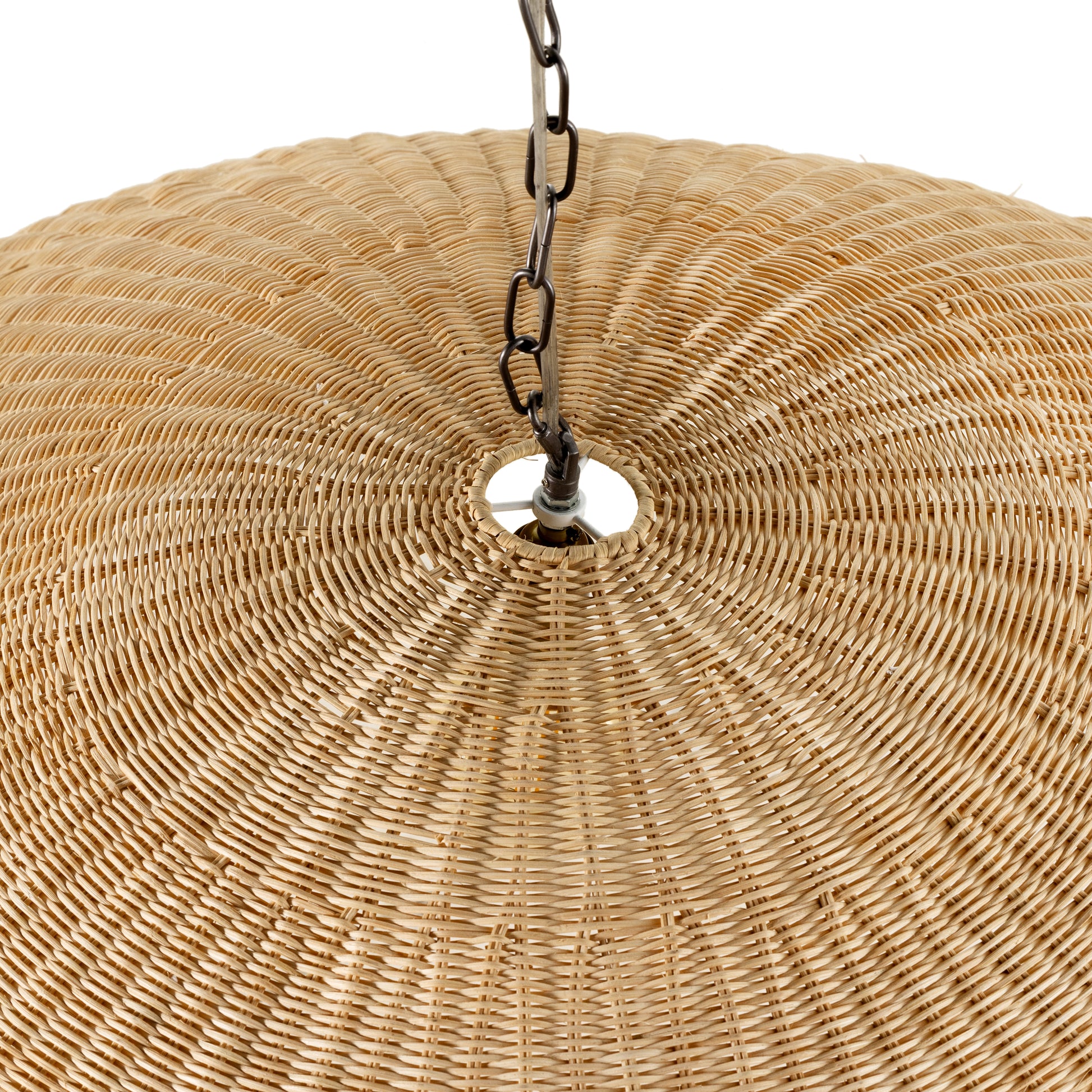 Hazel Rattan Pendant top and chain