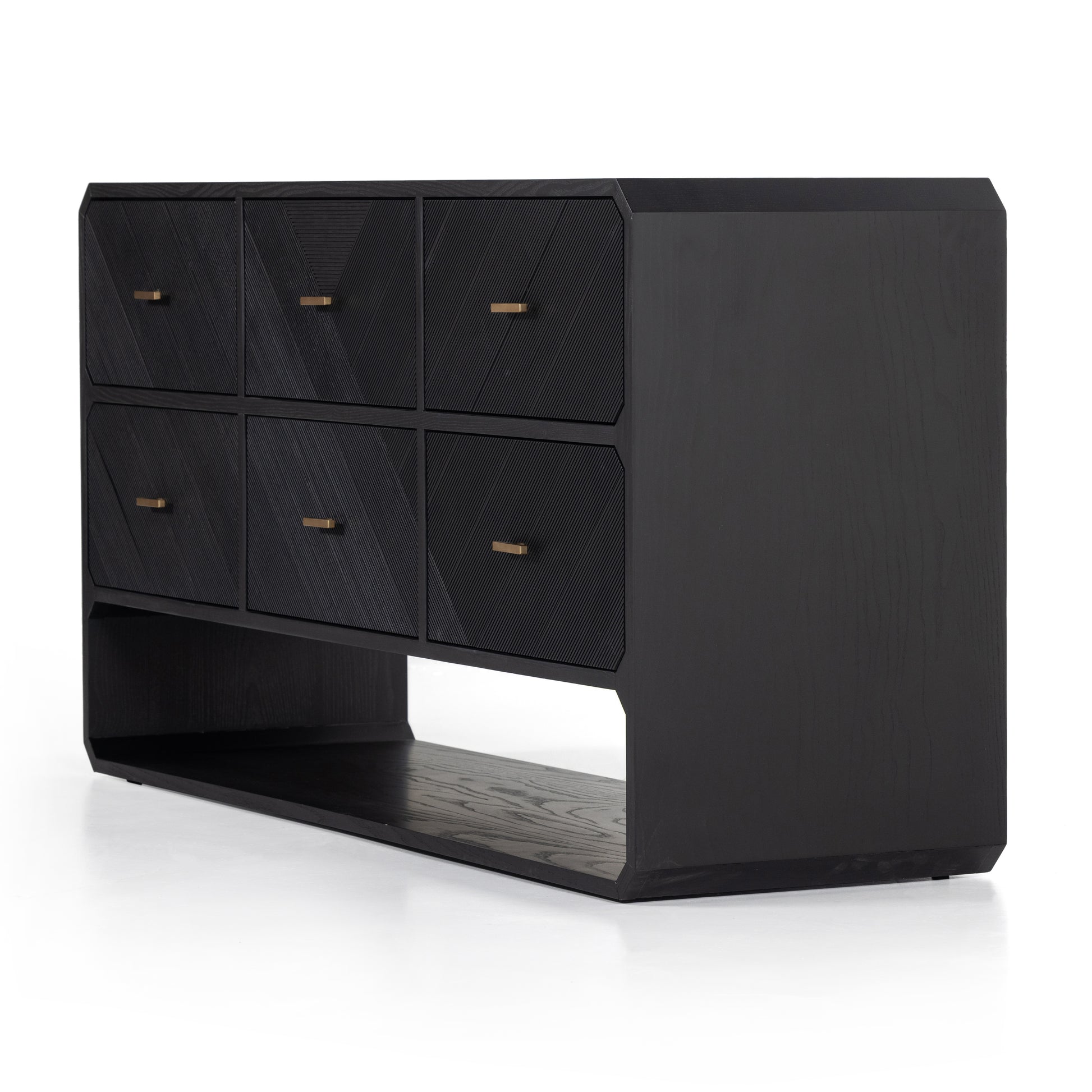 Dawn 6 Drawer Dresser in Black Ash