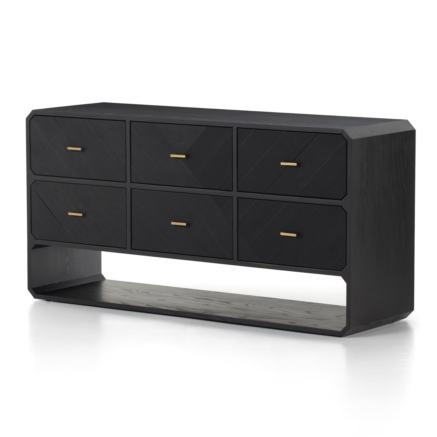 Dawn 6 Drawer Dresser in Black Ash