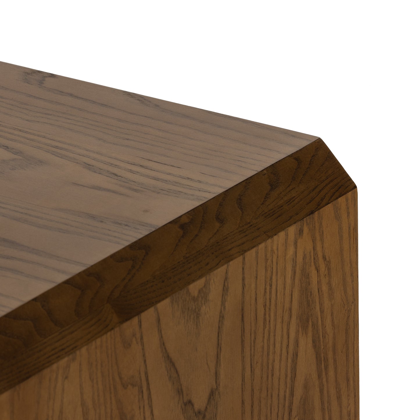 Dawn Media Console in Natural Ash corner