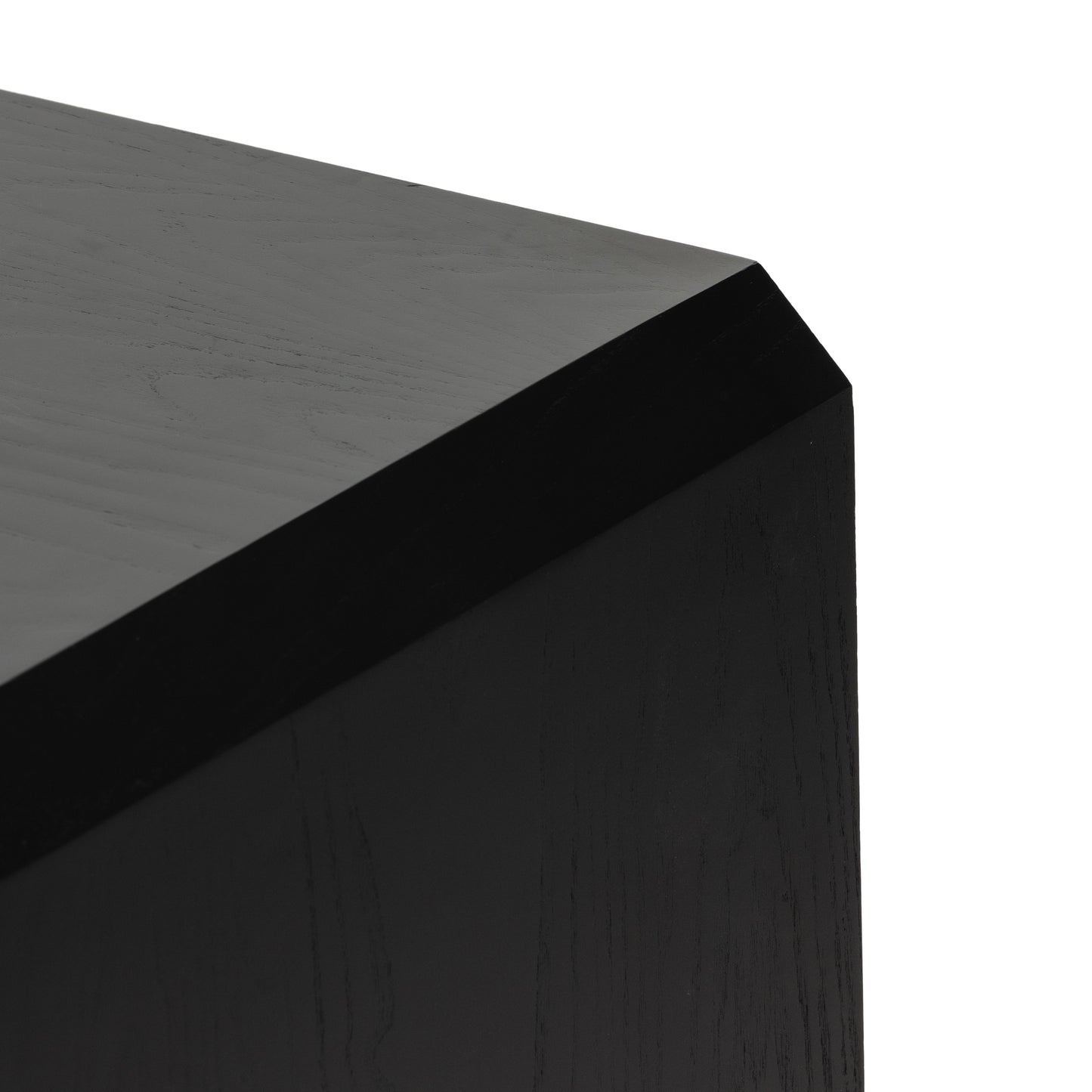 Dawn Media Console in Black ash corner