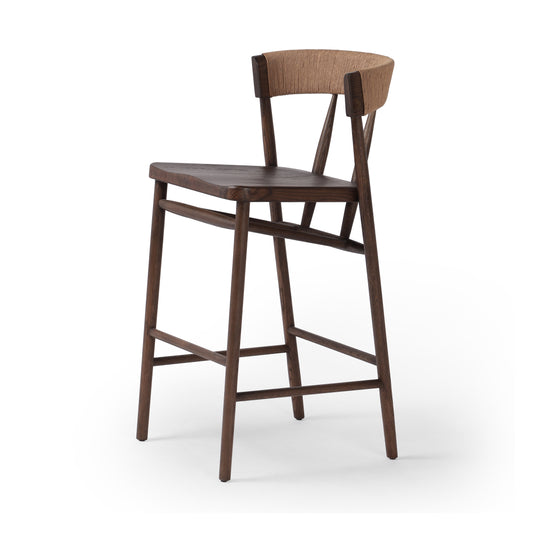 Carter Bar Stool in Drifted Oak