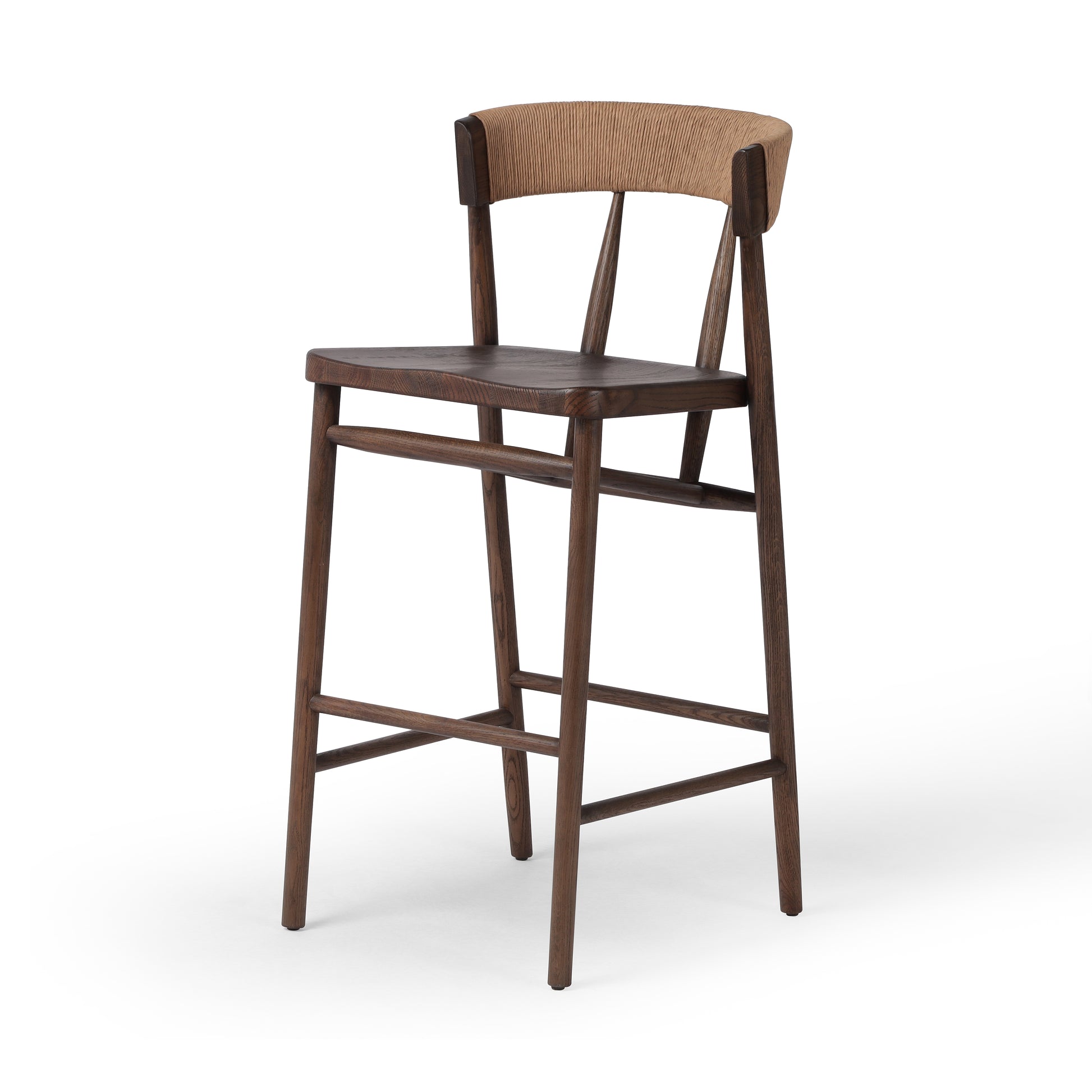 Carter Bar Stool in Drifted Oak