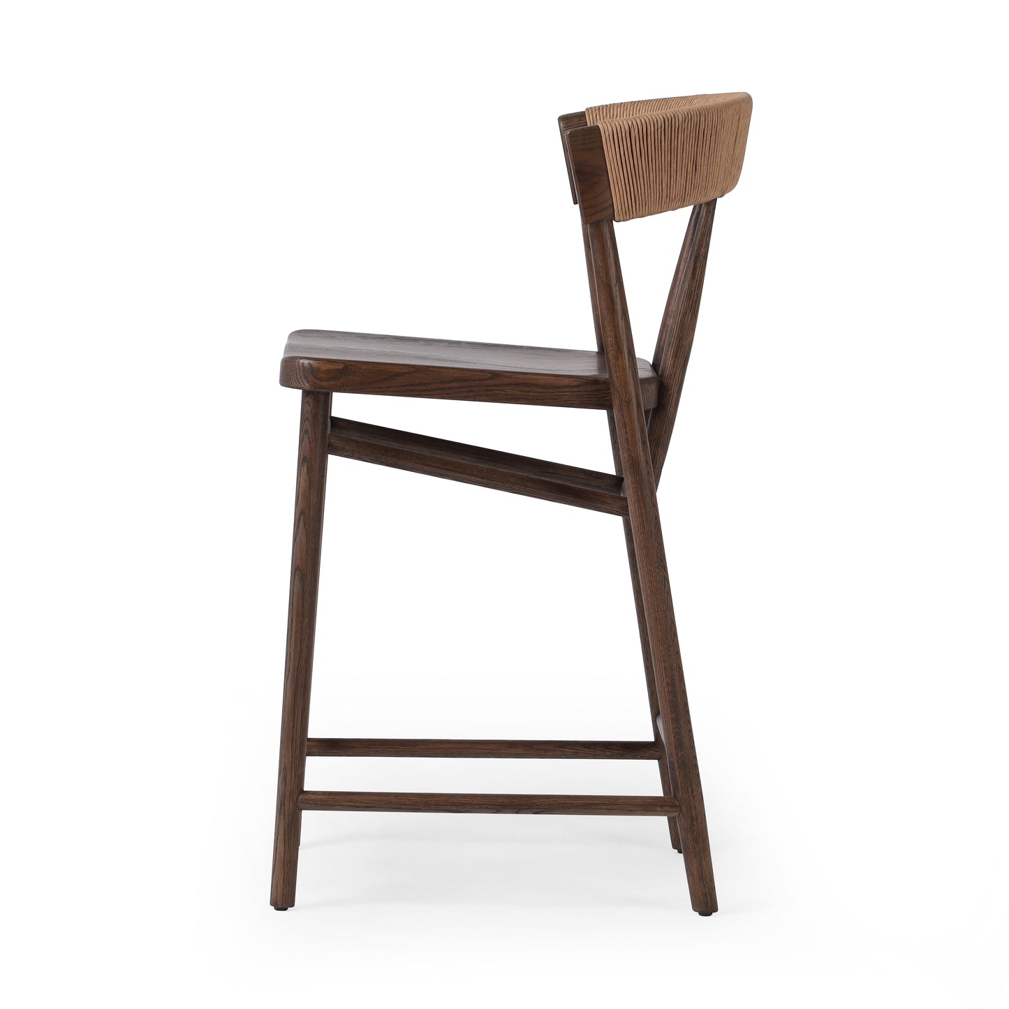Carter Counter Stool in Drifted Oak sideview