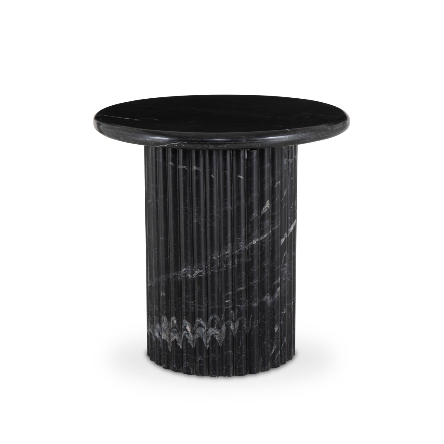 Deco Marble End Table - Black Marble