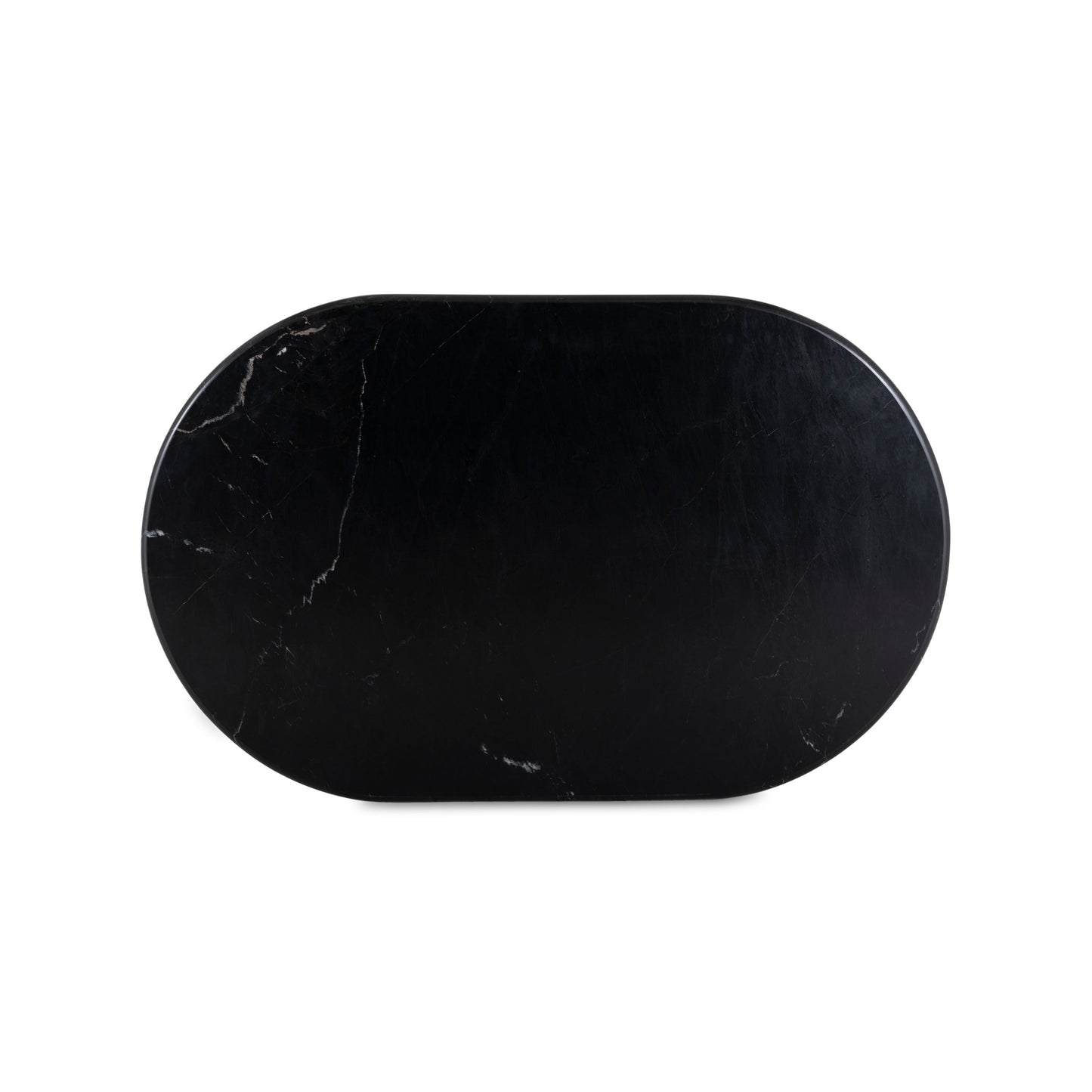 Deco Marble Coffee Table - Black Marble top view