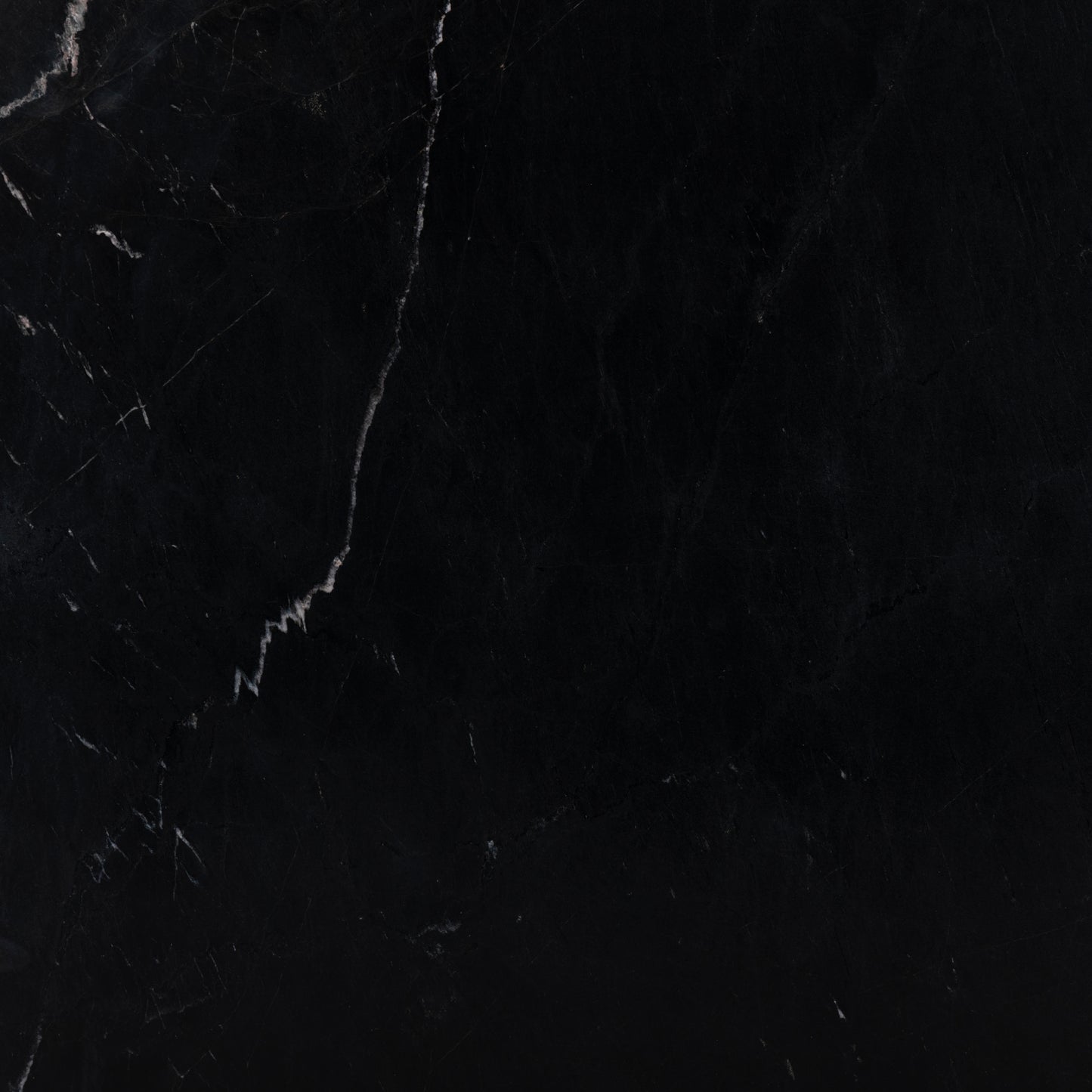 Deco Marble Coffee Table - Black Marble up close
