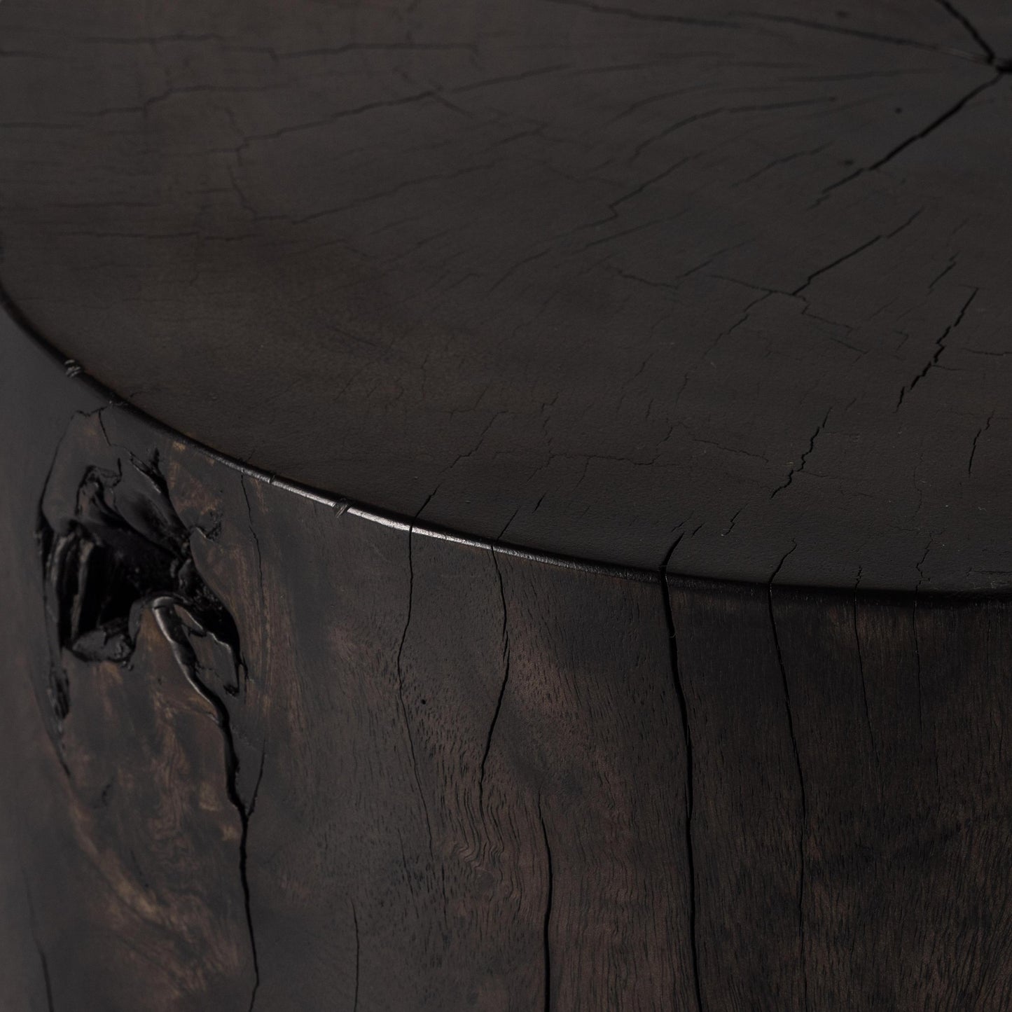 Ferris End Table close up of table edge