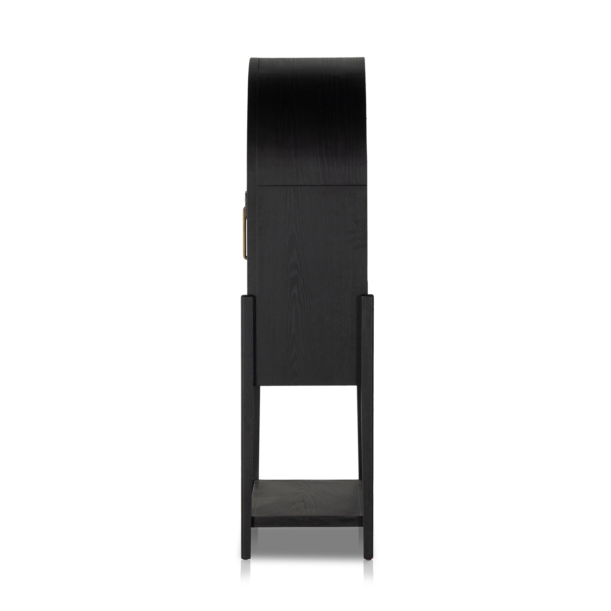 Matte Black Carraway Bar Cabinet side