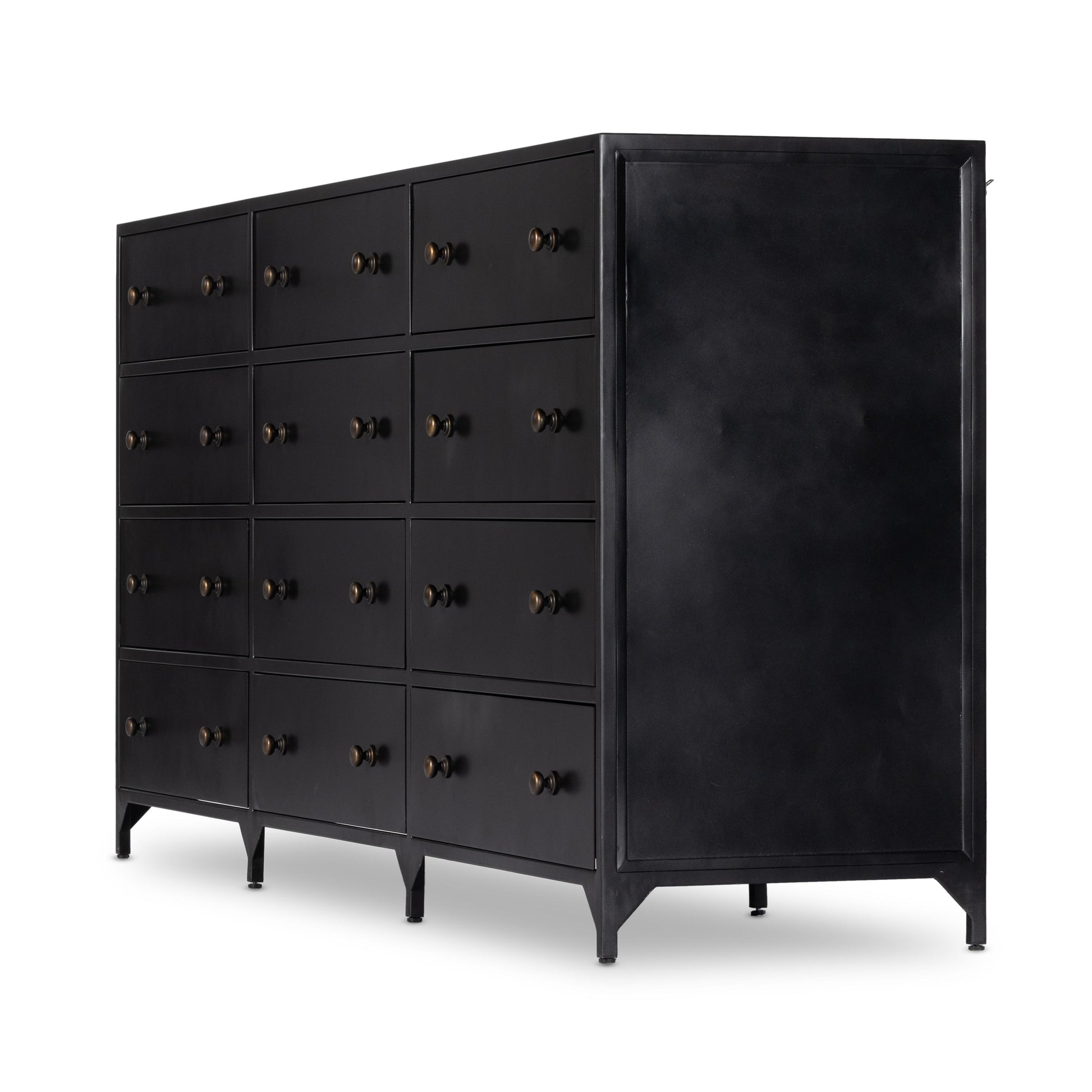 Brady 12 Drawer Dresser side view angled