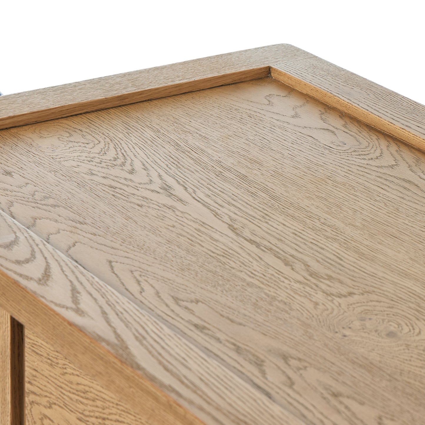 Evans Console Table top view of corner