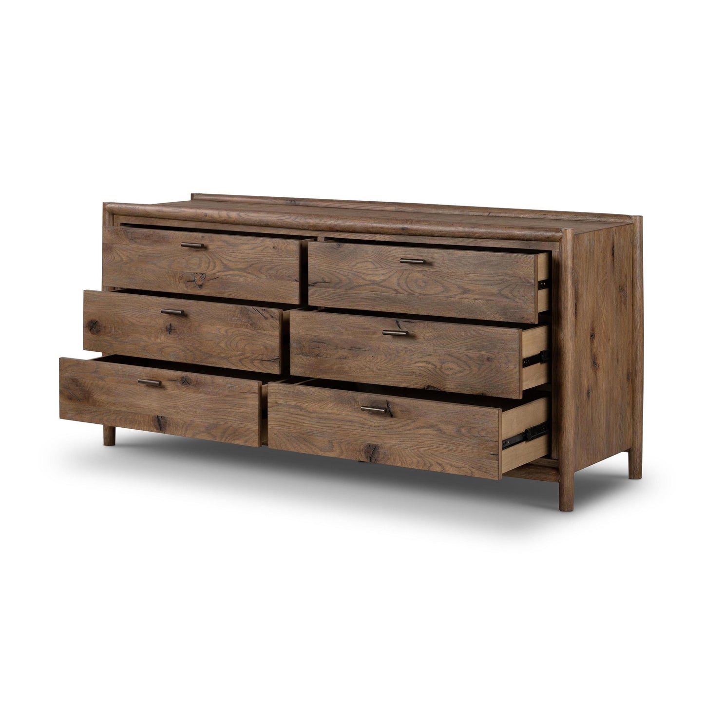 Flint Dresser with drawers open