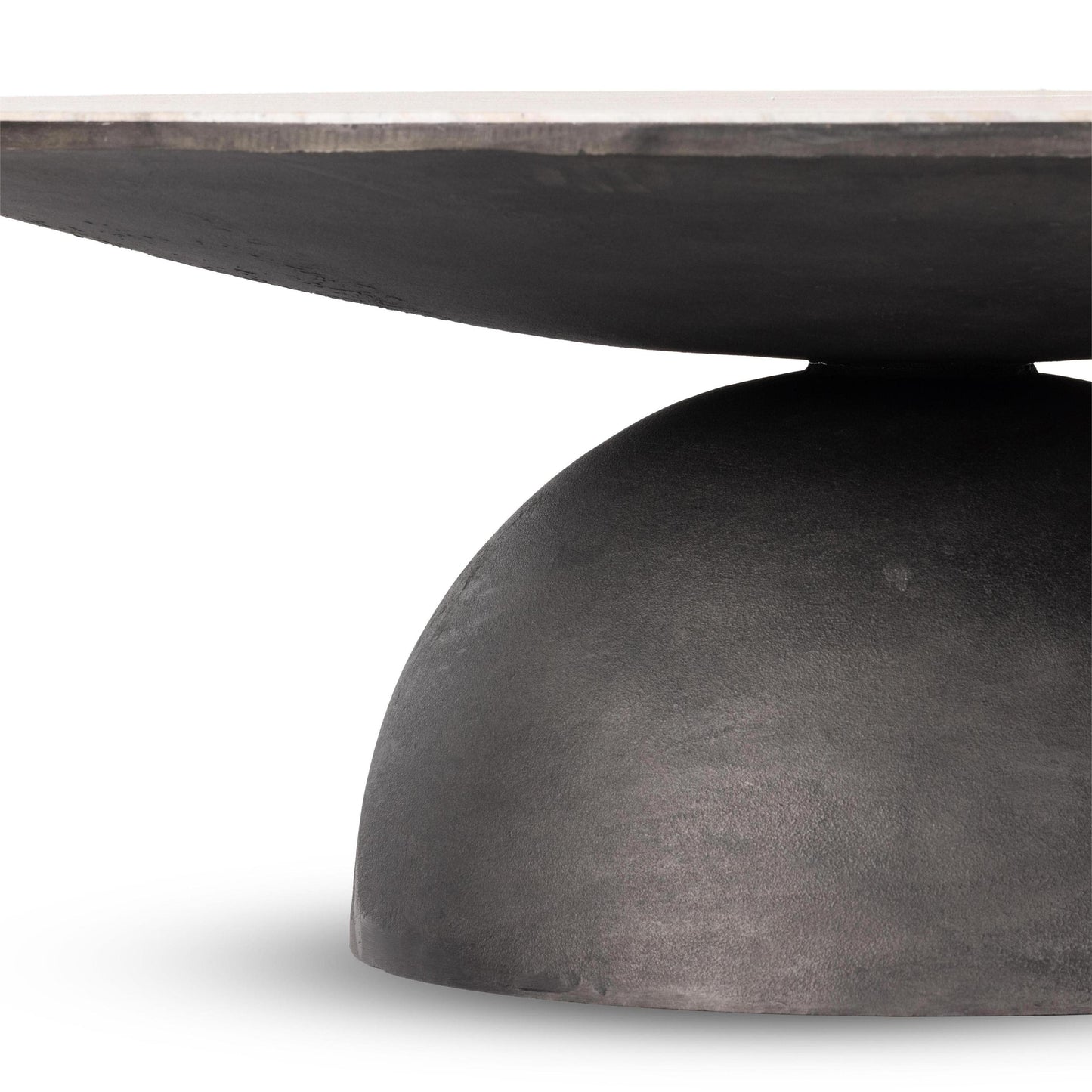 August Large Coffee Table close up of coffee table base