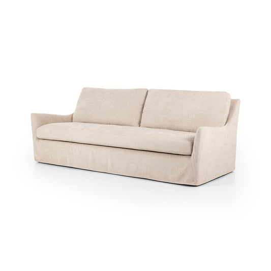 Sabine Slipcover Sofa - shell - angled view