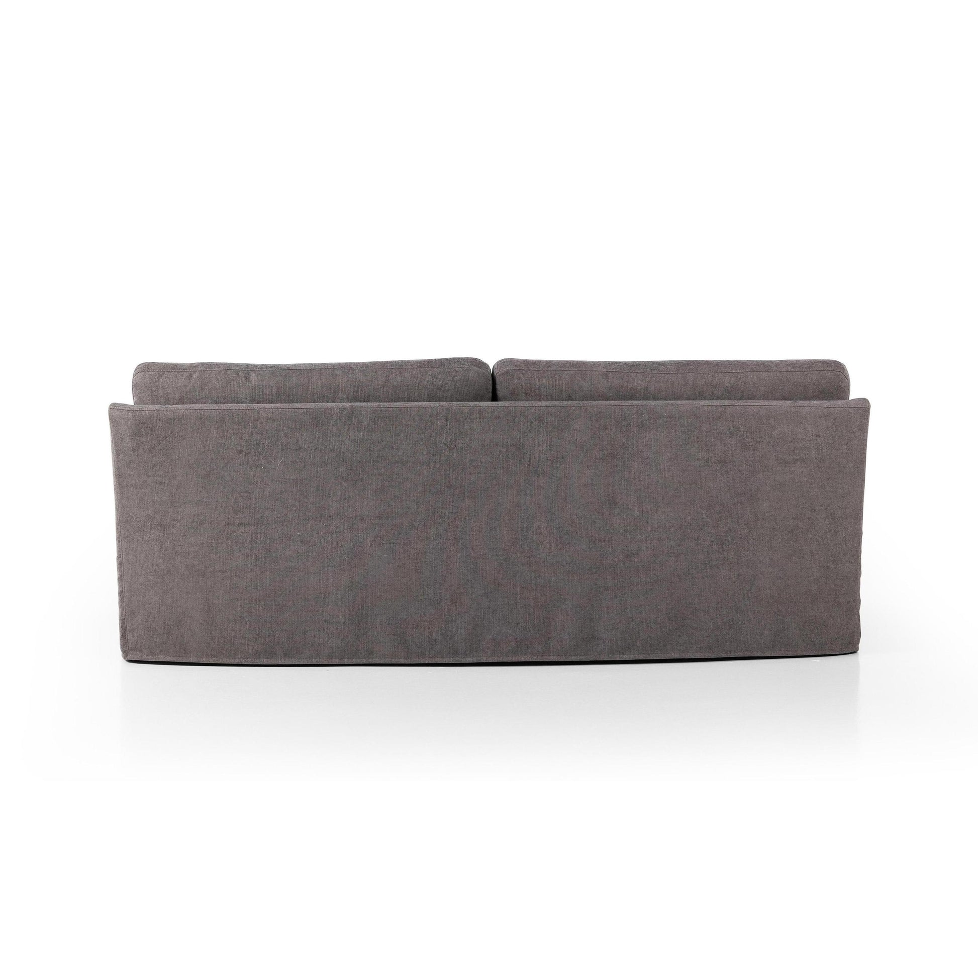 Sabine Slipcover Sofa - smoke - back view