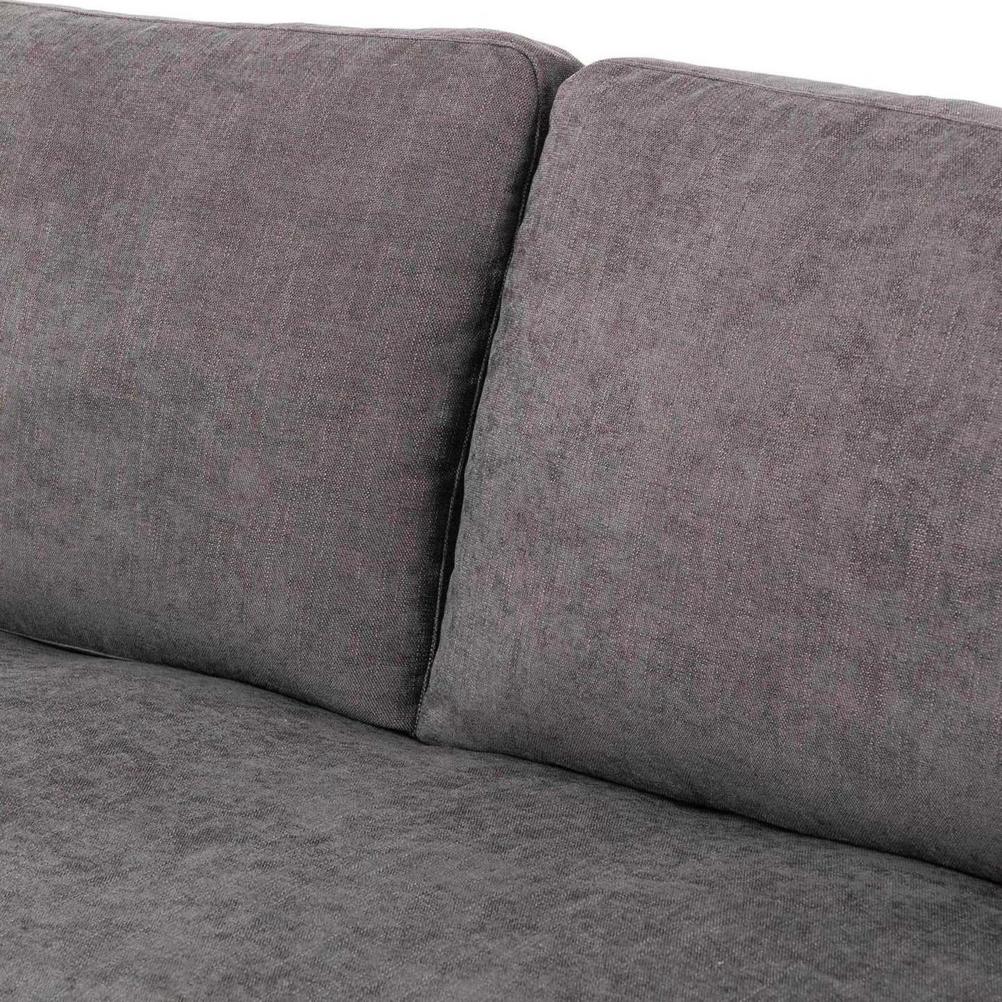 Sabine Slipcover Sofa - smoke - close up of backrest cushions