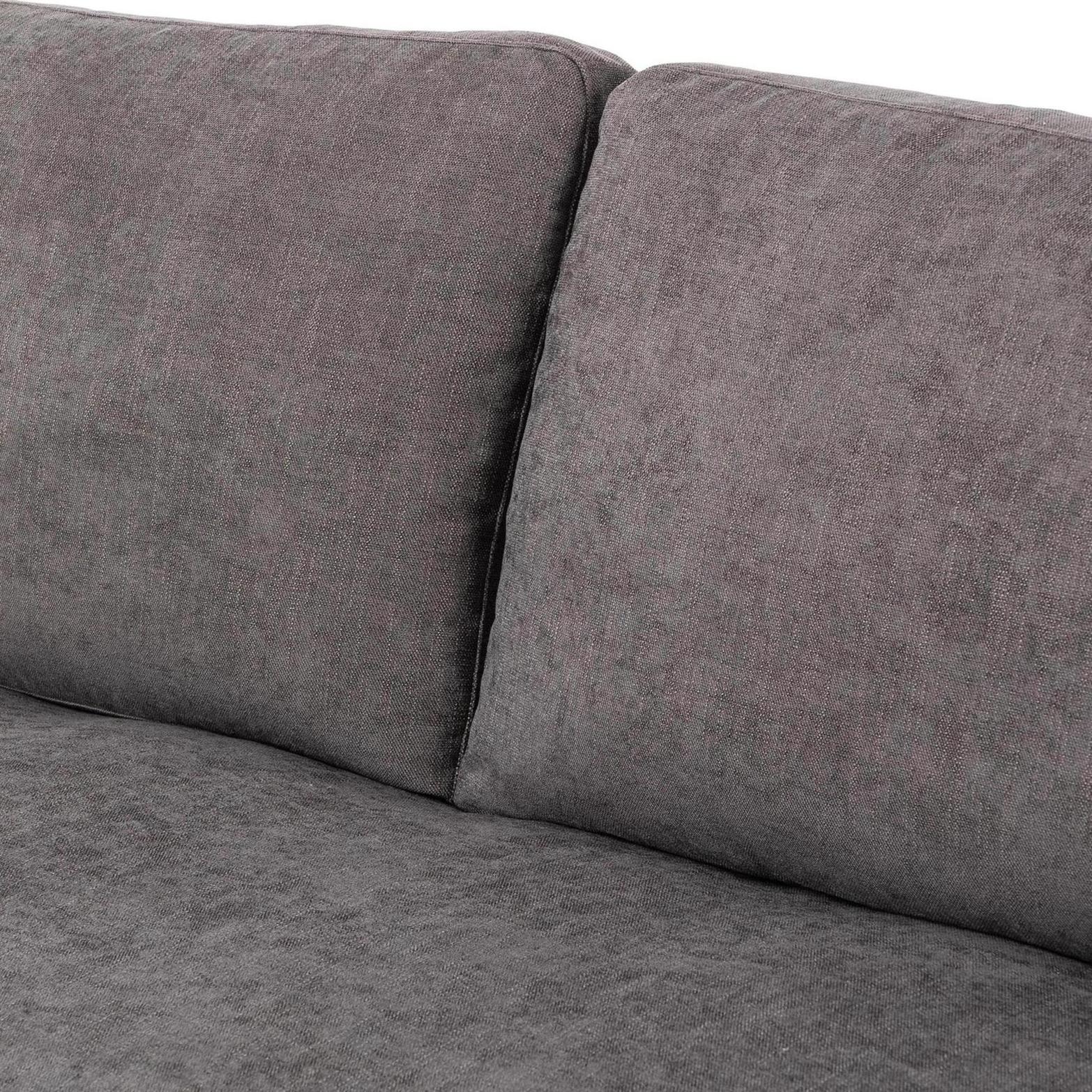 Sabine Slipcover Sofa - smoke - close up of backrest cushions