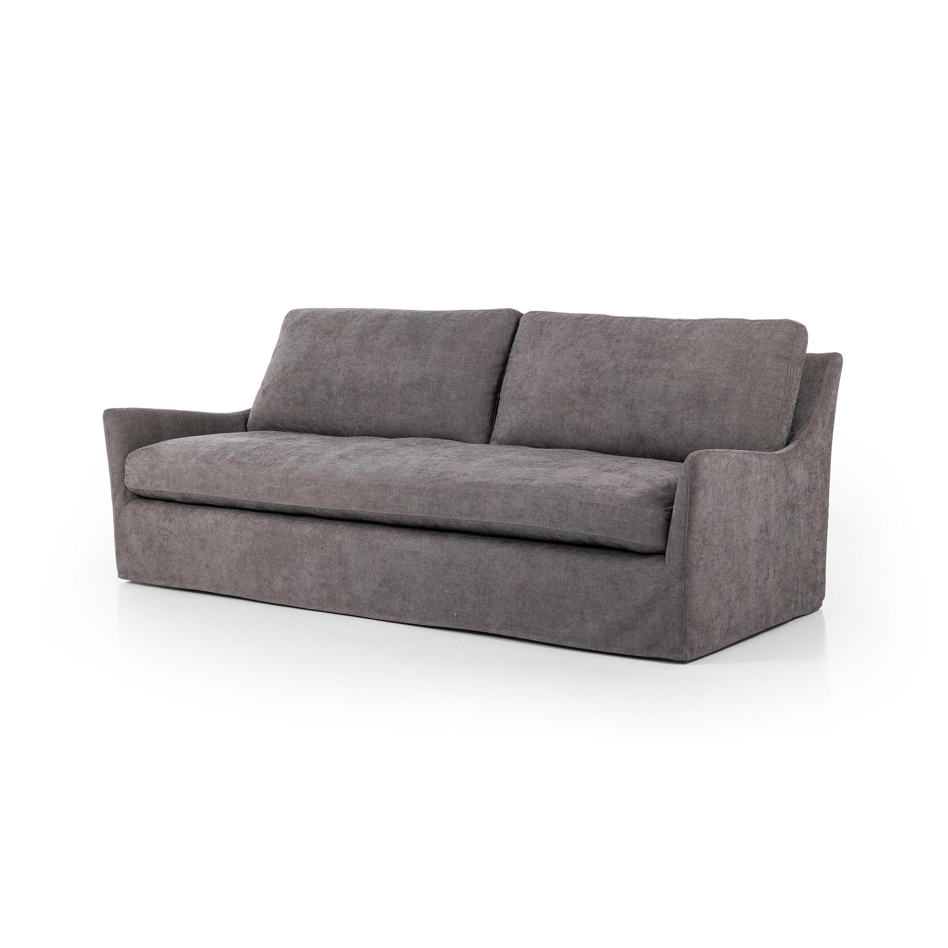 Sabine Slipcover Sofa - smoke - angled