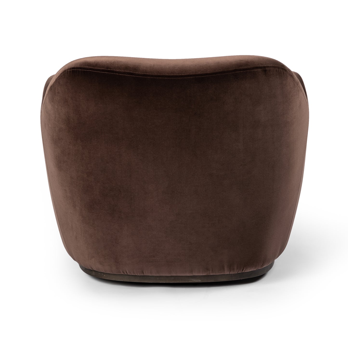 Surrey Cocoa Velvet Caesar Swivel Chair back
