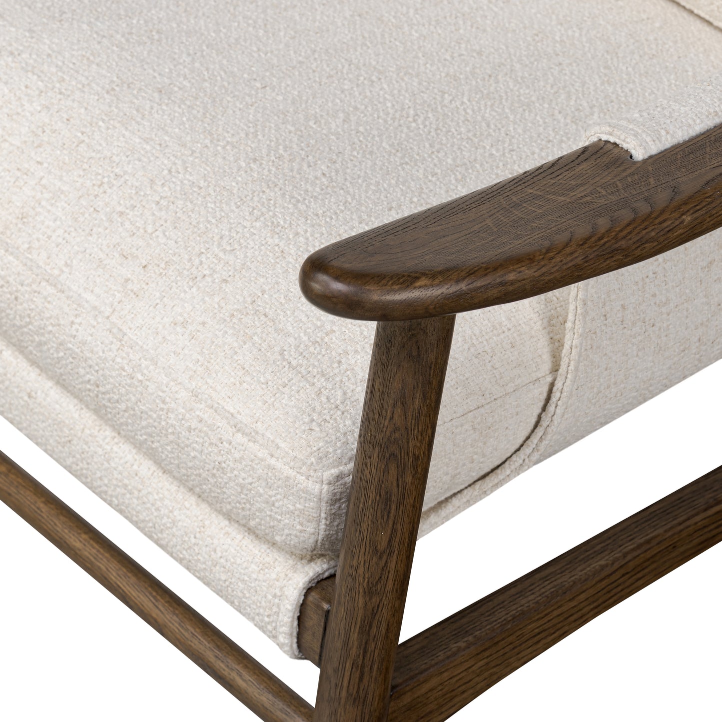 Omari Natural Kennedy Chair arm up close