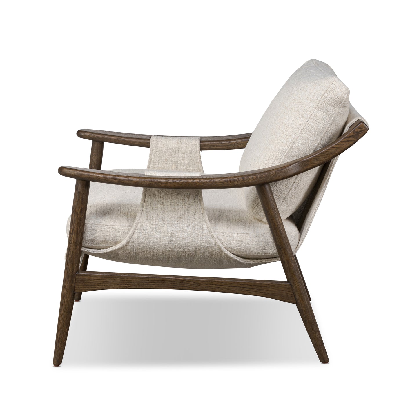 Omari Natural Kennedy Chair side view