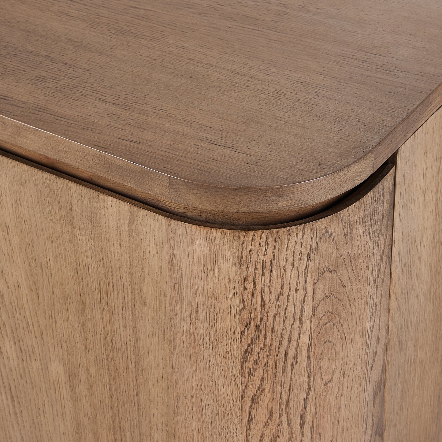 Woods Media Console corner and top view