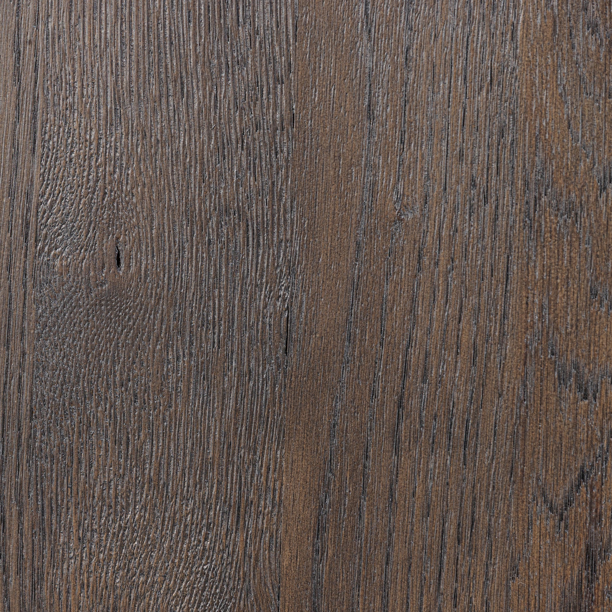 Smoked black Potter Cabinet wood grain up close