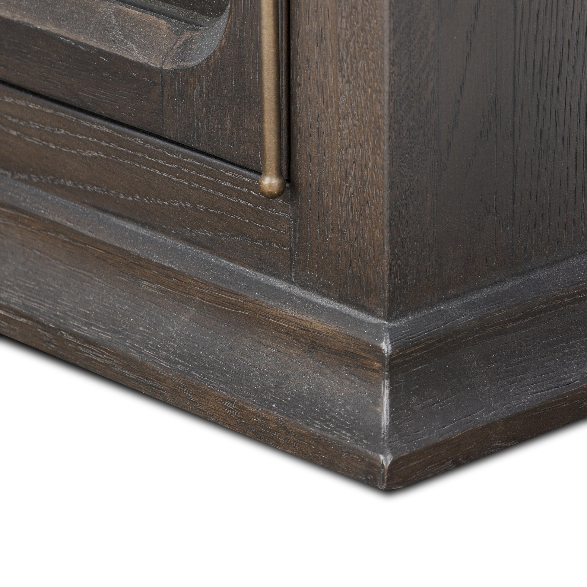 Smoked black Potter Cabinet bottom corner