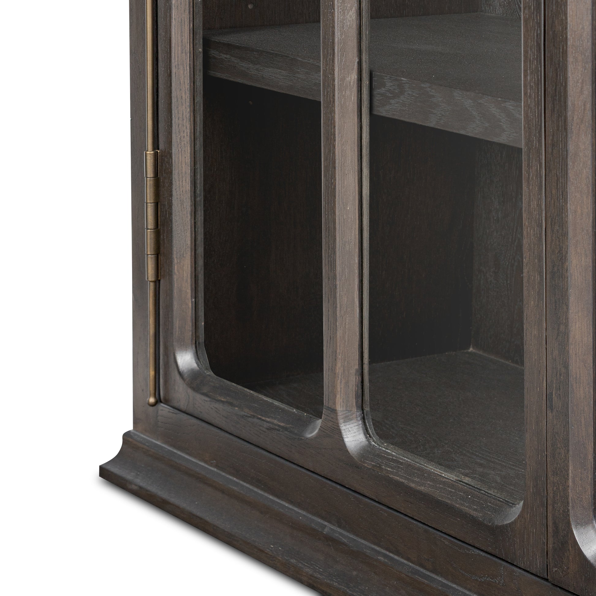 Smoked black Potter Cabinet bottom corner front