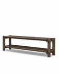 Brady Low Console Table in Grey Reclaimed French Oak